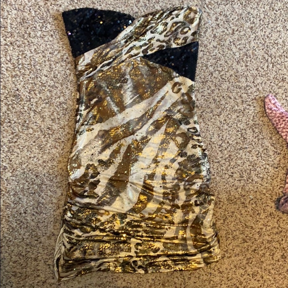 Animal Print Party Dress